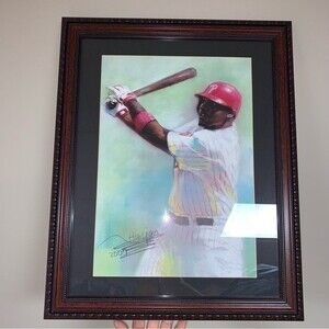 Phillies Ryan Howard Framed Pop Art Haiyan Artwork Baseball MLB Wall Home Decor